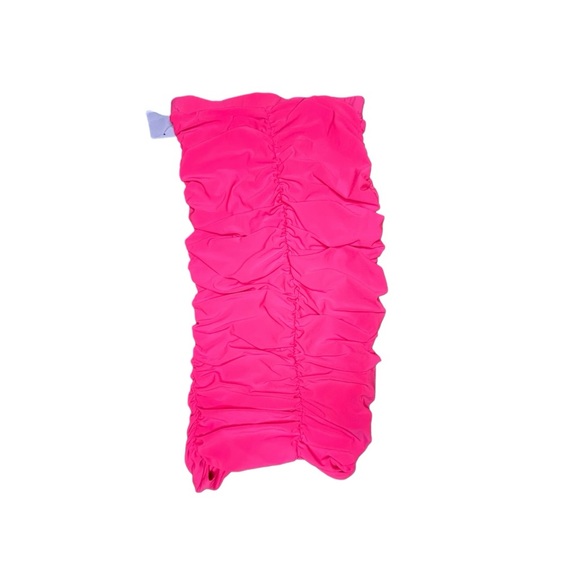 HOT PINK! Stacked Bodycon Skirt - Picture 2 of 2